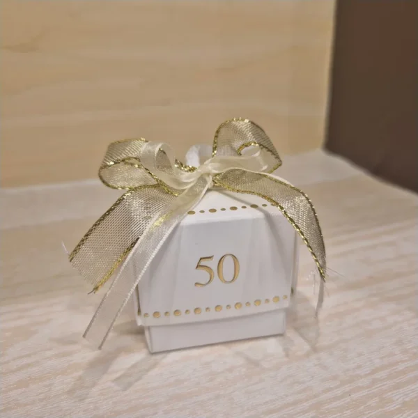Bomboniera Scatolina per 50° Anniversario