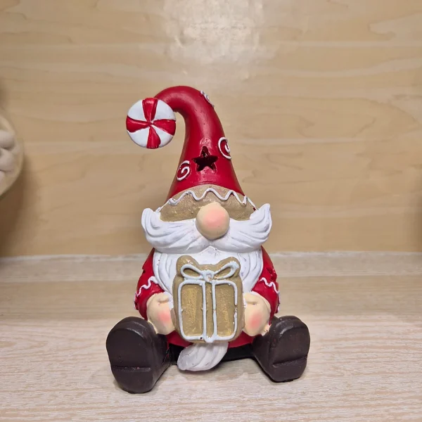 Gnomo Natalizio con Luce LED e Cappello Rosso
